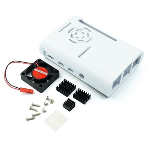Für Raspberry Pi 4 Neu! Pi Box ABS-Gehäuse mit Lüfter modul für Raspberry Pi 4B 3-teiliger Kühlkörper aus reinem Aluminium