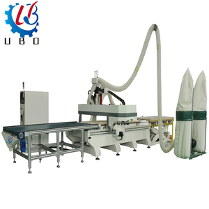Linea di mobili per pannelli Router di CNC lavorazione del legno carico e scarico automatici Nesting armadio CNC che fa il prezzo della macchina - Product Image 1