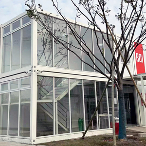 Nhà nhập khẩu 20 40 feet đúc sẵn phẳng gói container nhà thiết kế mô-đun prefab Giao hàng nhanh chóng cài đặt nhà lắp ráp 2 câu chuyện - Product Image 1