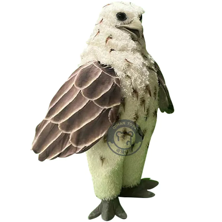 Qiman Alta qualidade 3D Gravar Personalizado Pássaro Grande Mascote Personagem Animal Cão Cosplay Mascote Traje Dos Desenhos Animados Mascote Traje
