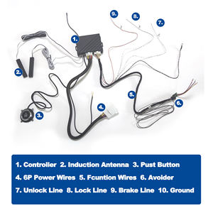 Q30 Plug & Play Start Stopp Fernbedienung Starter Keyless Entry Diebstahls icherung Auto alarme für Auto - Product Image 2