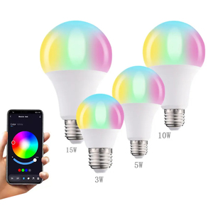 10W E27スマートRGB LED電球ランプSMD光源付きAlexaとGoogleスマートホーム対応 - Product Image 4