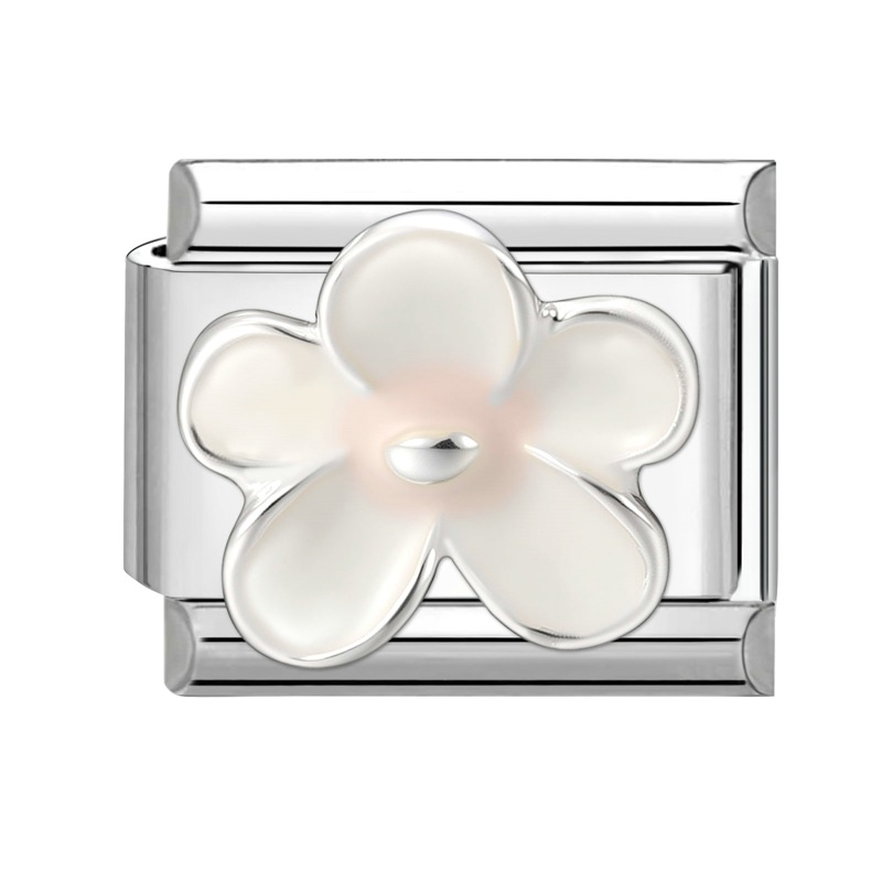 White flower silver