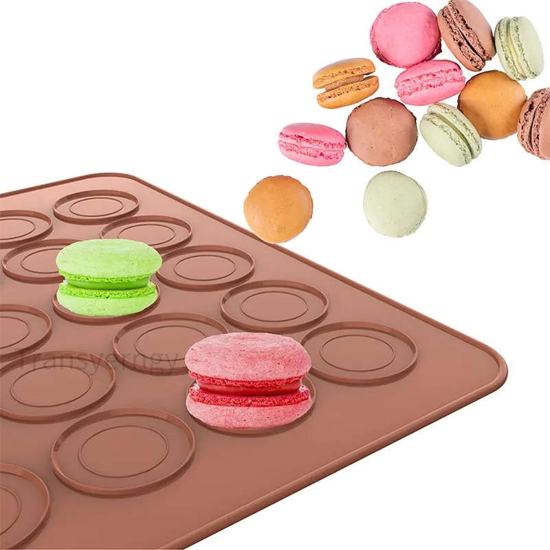 2024 Lebensmittelqualität Silikon Makkarons Donut Form 48/30 Raster Schokolade-Schale Backwerkzeuge Backoffer