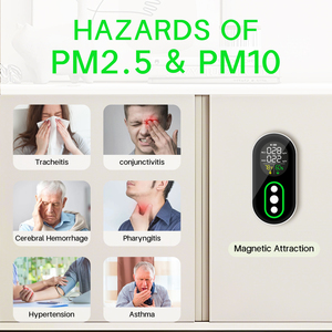 เครื่องตรวจจับ PM2.5 4 in 1แบบพกพาเซ็นเซอร์ PM10เครื่องวัดอนุภาคอากาศเครื่องตรวจจับฝุ่นสำหรับการตั้งแคมป์ - Product Image 4