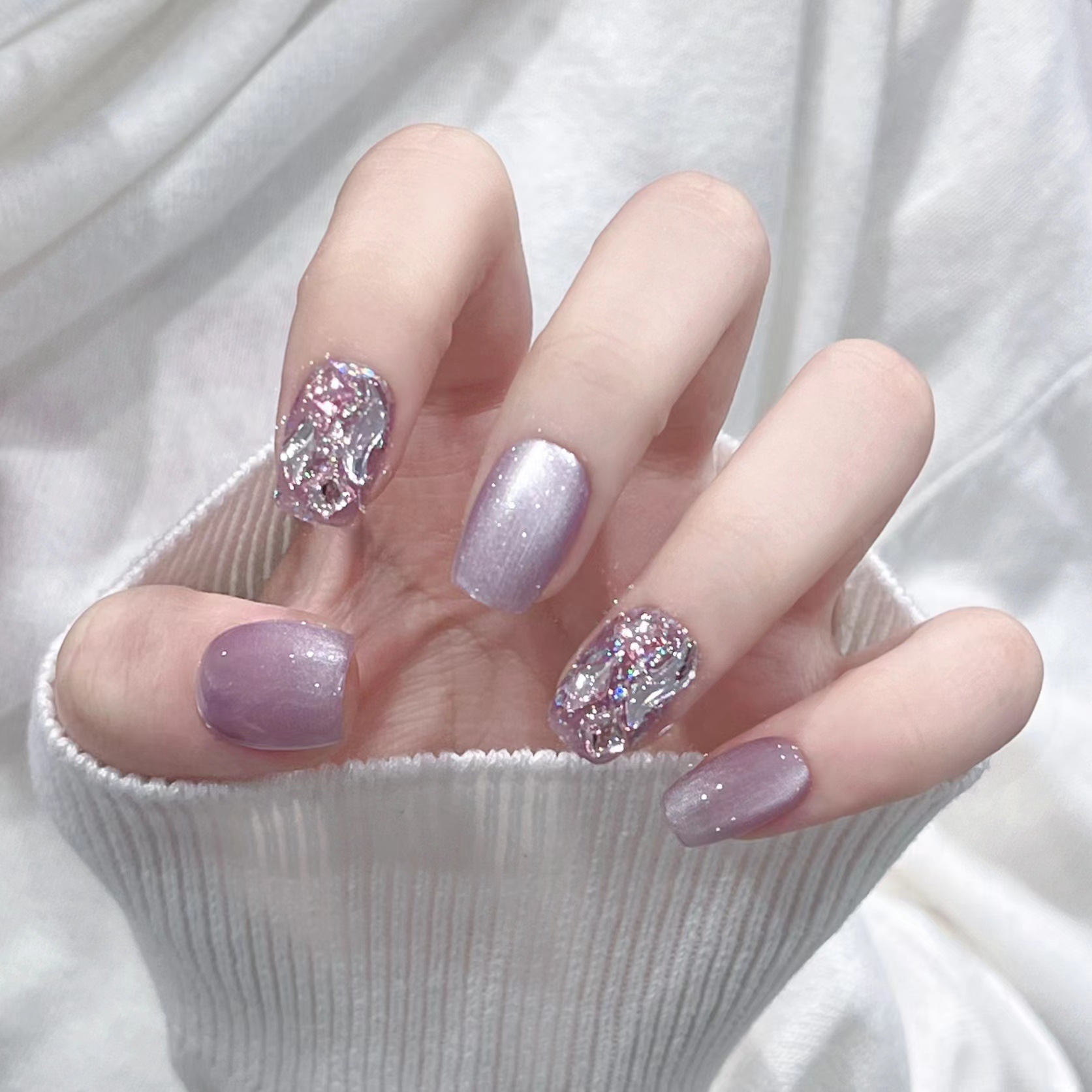 Sg915 charme oeil de chat violet