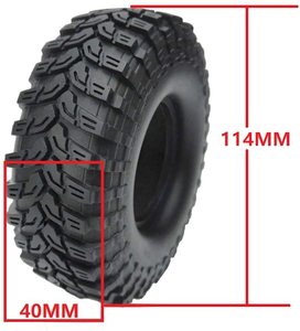RC Crawler <strong>Tire</strong> for Axial SCX10 90047 D90 D110 Tamiya CC01 for Traxxas TRX-4 <strong>1.9</strong>&quot; <strong>Tires</strong> with Foam Inserts Replacement - Product Image 4