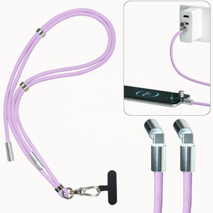 Universal Adjustable USB <strong>C</strong> Cable PD 60W Quick Charging Cable Crossbody Ope <strong>String</strong> Strap Type <strong>C</strong> Cord Cell Phone Lanyard - Product Image 4