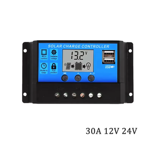 30A 12V 24V Auto lavoro PWM regolatore di carica solare con LCD doppia USB 5V uscita pannello a celle solari 500W 600W regolatore caricabatterie PV - Product Image 2
