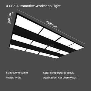Factory Directly Sell Auto Detailing Lighting Workshop LED <strong>Light</strong> for Car Repair and Car Wash Station <strong>4</strong> Grid System - Product Image 6