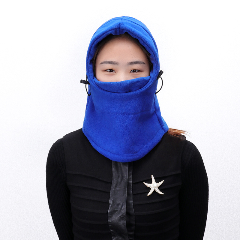 Bleu avec doublure polaire (polaire blanche)