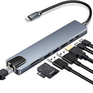 High Quality 4k60hz <strong>Multi</strong> <strong>Function</strong> Ssd Docking Station <strong>Usb</strong> Type-c Adapter Type Hub <strong>With</strong> SD TF <strong>Card</strong> PD Charging 8 in 1 <strong>Usb</strong> C Hub - Product Image 1
