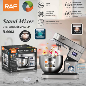 RAF masaüstü tezgah mikseri pişirme araçları anti-sıçrama koruması tezgah mikseri 8 L büyük kapasiteli - Product Image 6