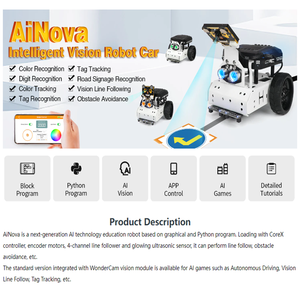 ROS Robot Smart Car JetAuto Visual <strong>Programming</strong> SLAM Wheat Wheel Map Navigation Jetson Nano Artificial Intelligence <strong>Teaching</strong> - Product Image 2