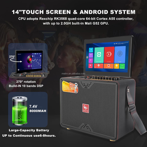 Professional Wifi Karaoke Machine With <strong>Lyrics</strong> Display Screen for Wireless Microphone Singing System