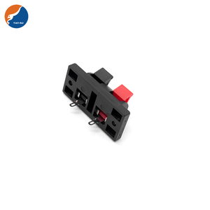 Mini Black 2PIN 4PIN WP Press <strong>Push</strong> Type Cable Speaker Amplifier <strong>Spring</strong> Loaded Connecting Connect <strong>Terminal</strong> <strong>Block</strong> - Product Image 4