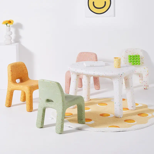 Modern çok tarzı renk plastik masa ve sandalye seti çocuklar için yemek açık oturma odası kullanımı - Product Image 4