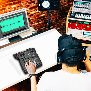 Biner B4 portatile professionale di alta qualità a 4 canali integrato in 99 DSP digitale per la registrazione di computer mixer audio a 4 canali - Product Image 4