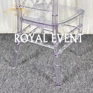 שרף יציב באיכות גבוהה stackable pc chiavari כיסאות אירועים יוקרתיים עבור קבלת אירוע חתונה