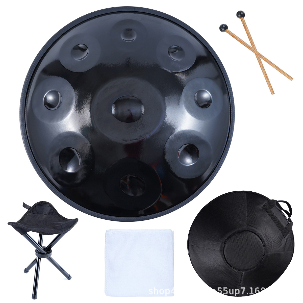 18inch mini hand disc 9-tone black