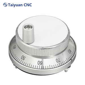 メタルシルバー100 PprロータリーエンコーダーDC5VハンドホイールMPG手動パルス発生器 - Product Image 3