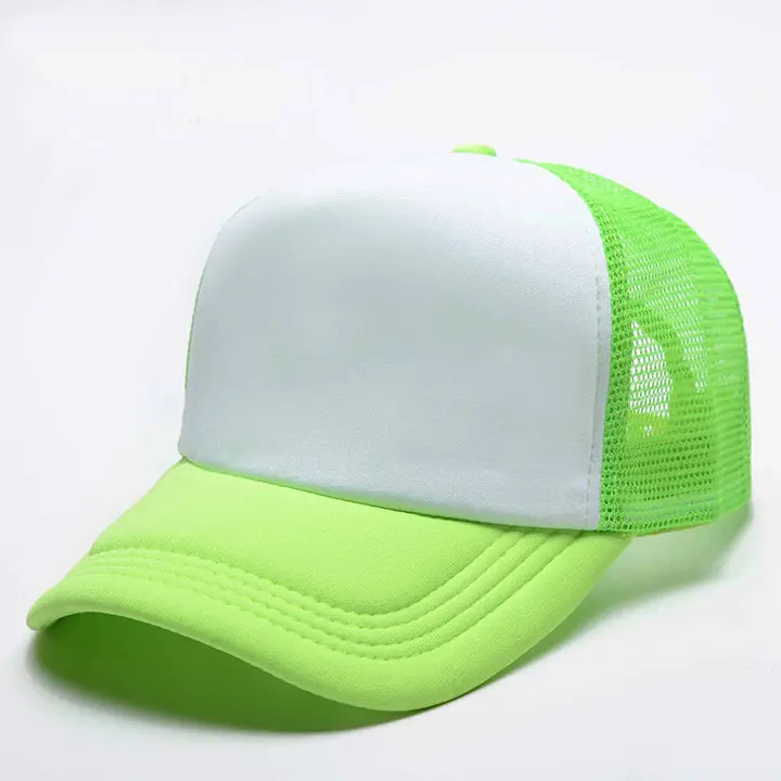 Vente en gros Casquette de camionneur Gorras en maille à bord incurvé personnalisée de haute qualité avec logo brodé à 5 panneaux