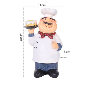 Creative Retro Resin Chef Function Small Ornament Bar <strong>Cafe</strong> Cake Shop Chef Home <strong>Decoration</strong> - Product Image 4