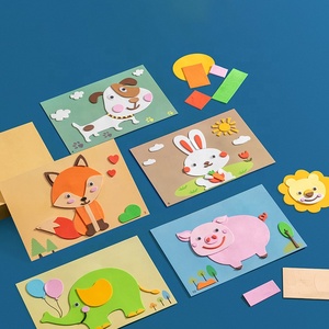 Bộ 12 Món Đồ Chơi Giáo Dục Học Tập Cho Trẻ Em Xe Động Vật Hoạt Hình Cho Trẻ Em Miếng Dán Xốp <span class=keywords><strong>EVA</strong></span> 3D Tự Làm - Product Image 1