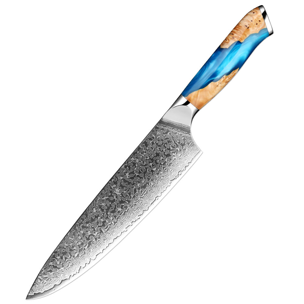 Couteau de chef en acier de Damas LDM230426R1