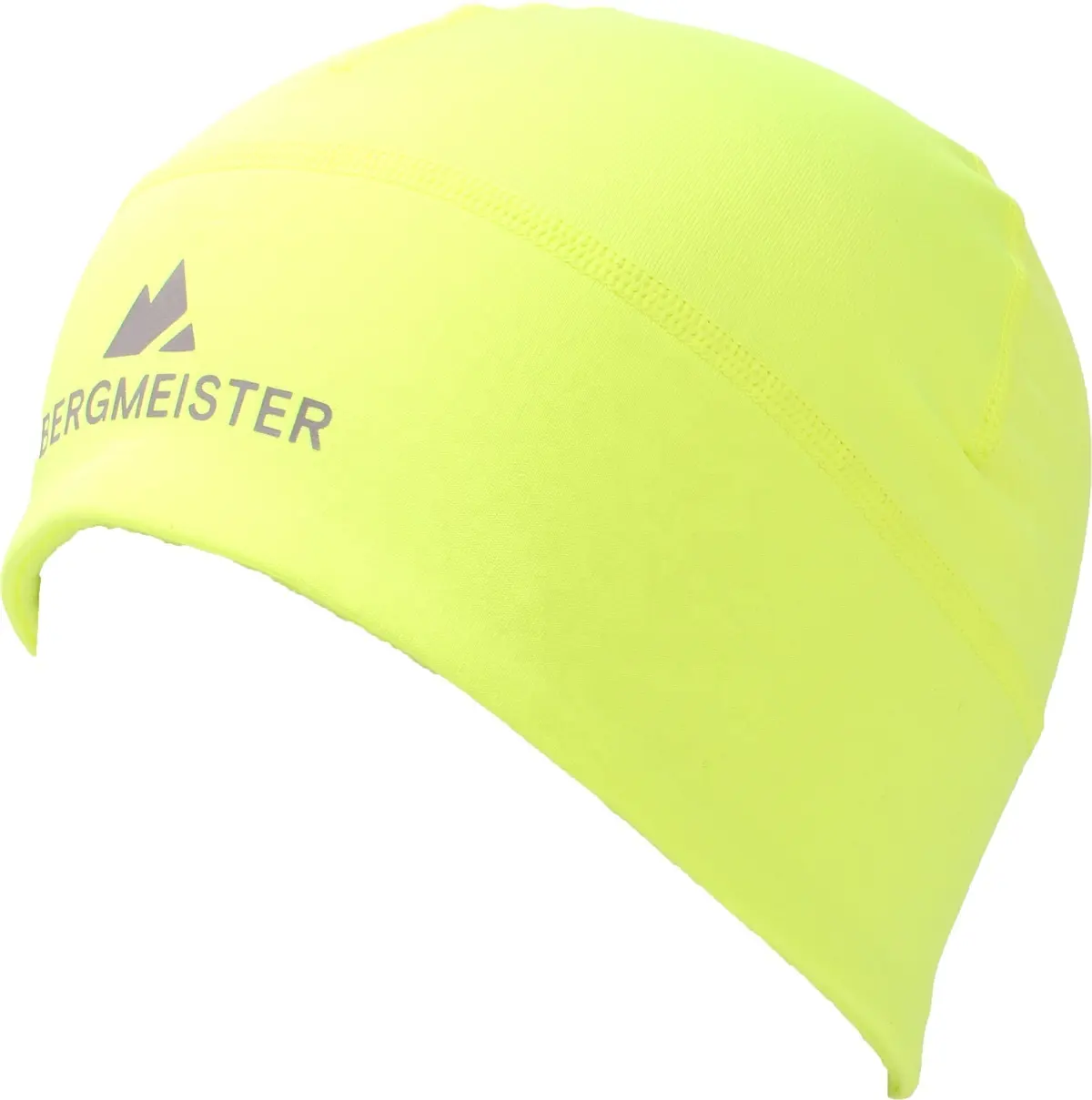 Personalizzato Logo Riflettente Stampato Hi Vis Giallo Neon Del Cranio Berretto Da Corsa Beanie-Inverno Termico Sotto Fodera del Casco Ciclismo Testa cappello