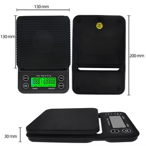 Mini Coffee <strong>Scale</strong> Pour Over Digital <strong>LCD</strong> <strong>Display</strong> 3kg 0.1g Battery Kitchen Weighing <strong>Scale</strong> with Time <strong>Counting</strong> Smart Coffee <strong>Scale</strong> - Product Image 5