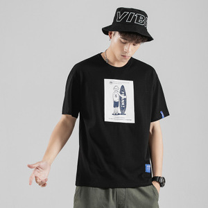 2020 moda t shirt 2020 erkekler özel logo t-shirt ite siyah wht gömlek boy