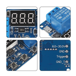 5V mikro USB DC 6-30V zamanlayıcı rölesi programlanabilir zaman geciktirme rölesi modülü ile LCD ekran