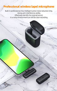 J11 Không Dây <span class=keywords><strong>Lavalier</strong></span> <span class=keywords><strong>Microphone</strong></span> Hệ Thống Loại C Kết Nối Tiếng Ồn-Hủy Bỏ Di Động Cho Quay Video Vlogging (IOS/Android) - Product Image 5