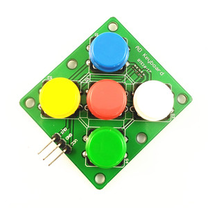 AD klavye Arduino sensör genişletme kartı için beş anahtar modülü Analog düğmesi simüle