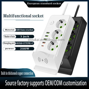 Профессиональная опция зарядки офисного использования USB Power Socket Extension с несколькими разъемами для офисов - Product Image 2