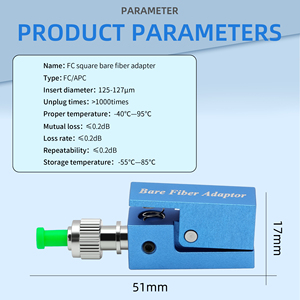 FC/APC bağlayıcısız elyaf adaptörü kare tek modlu bağlayıcısız elyaf kablo Test FC adaptörü Fiber optik acil onarım - Product Image 3