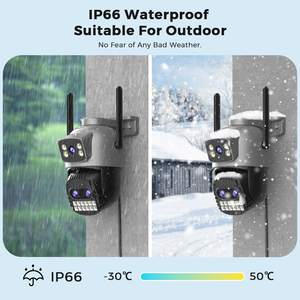 Besder 3 Lens 2.4Ghz güvenlik kamerası güvenlik gece görüş tam renkli hareket algılama Mi kamera 360 ev güvenlik - Product Image 3