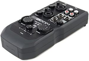 Interfaz de audio USB portátil Z/oom, diseño práctico de plástico duradero de 2 canales con 2 entradas combinadas XLR/TRS, salidas MIDI I/O RCA - Product Image 6