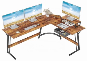 WSZ-Mesa de juegos con forma de L para ordenador, diseño moderno, escritorio ejecutivo de pie para oficina, 220416 - Product Image 2