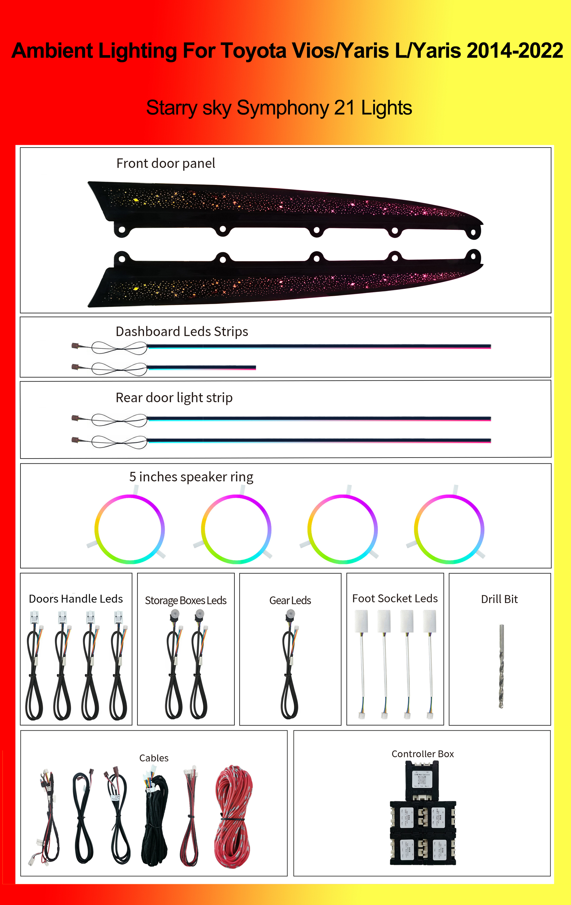 Starry sky Symphony 21 Lights