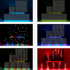 Программируемый светодиодный экран WS2812 WS2812b 5 В RGB цифровая светодиодная панель матрица 8x8 16x16 8x32 см гибкий светодиодный дисплей - Product Image 2