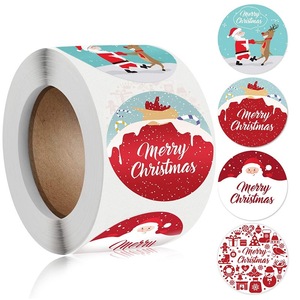 Stok hazır noel Minimalist çıkartmalar yapışkanlı çıkartmaları basit ağaç - Product Image 5