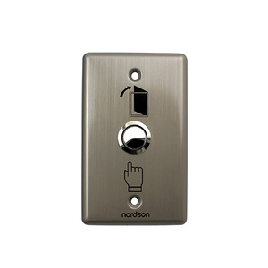 Pulsante di arresto di emergenza dell'elevatore pulsanti di accesso alla porta di controllo del pulsante di uscita in metallo interruttori a spinta aperti - Product Image 1