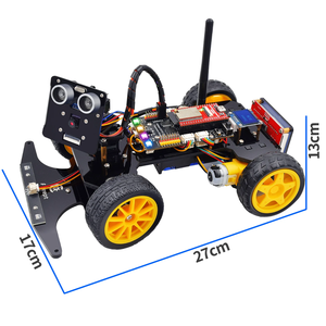 Smart Car Kit for ESP32-WROVER <strong>with</strong> <strong>Arduinos</strong> IDE, Line Tracking, Obstacle Avoidance, OLED Display, <strong>Ultrasonic</strong> <strong>Sensor</strong>, ESP32-CAM - Product Image 2