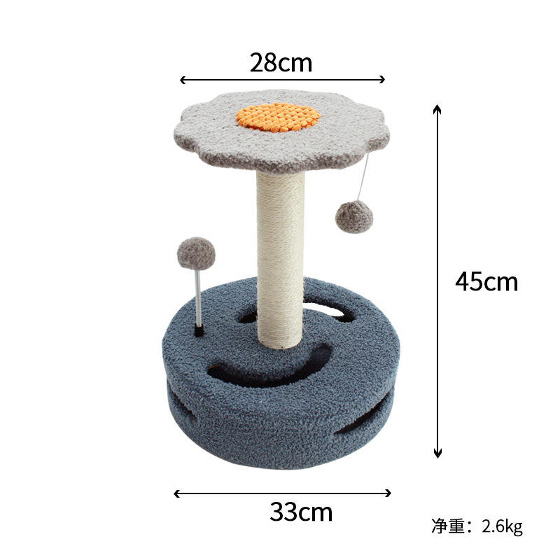 cat scratcher L blue