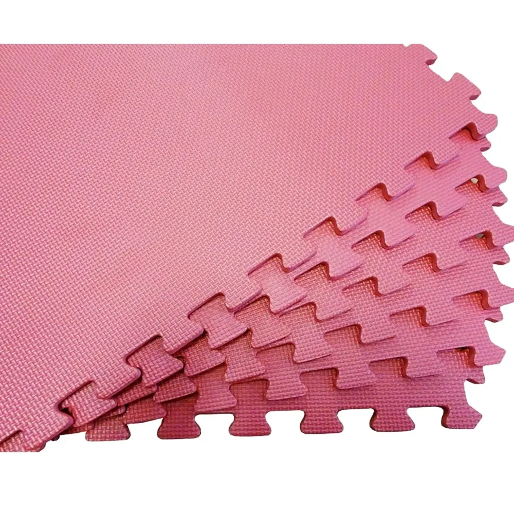 Terrazo rosa no tóxico moda Eva estilo simple niños bebé grande jugando gatear alfombra de juego de espuma
