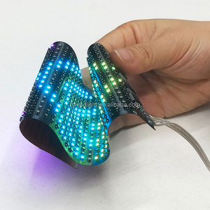 16*32 Pixel RGB Vollfarb-App-Bearbeitung Programmier bare flexible Punkt-LED-<span class=keywords><strong>Matrix</strong></span>-Platte für Kleidung Hut Schuhe Weinflaschen tasche Kappe