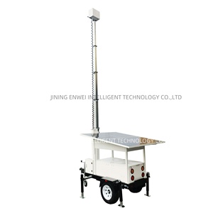Remolque de cámara de seguridad portátil con generador de energía solar 24/7 Sistema de monitoreo de vigilancia - Product Image 3