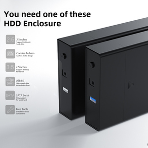 Shenzhen Factory 3.5 Inch USB3.0 Plastic External Case Support 2.5&amp; 3.5 Inch Combo 2 in <strong>1</strong> <strong>Enclosure</strong>